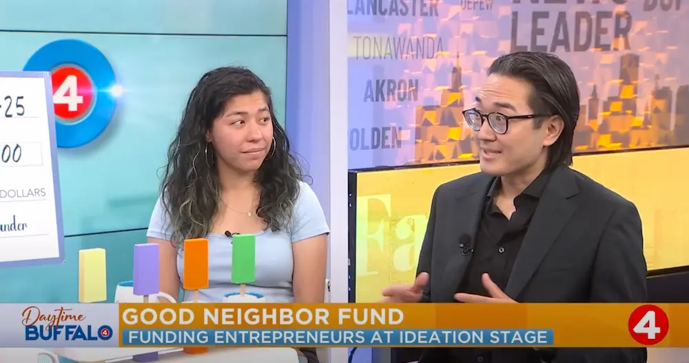 On screen with Ernie's Pop Shop on Daytime Buffalo